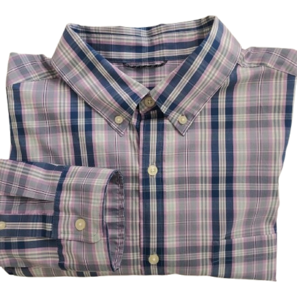 Vineyard Vines Men's On The Go Performance Button Down Long Sleeve Shirt XL